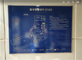 촉지도식 안내판-1층 사진