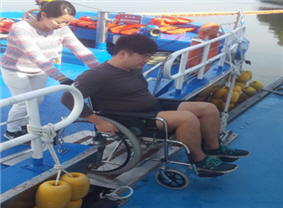 유람선 진입로 사진