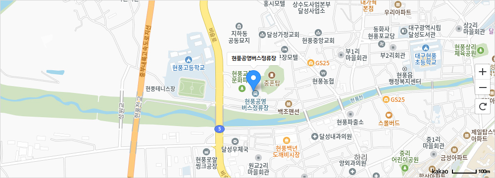현풍공영버스정류장 지도 이미지